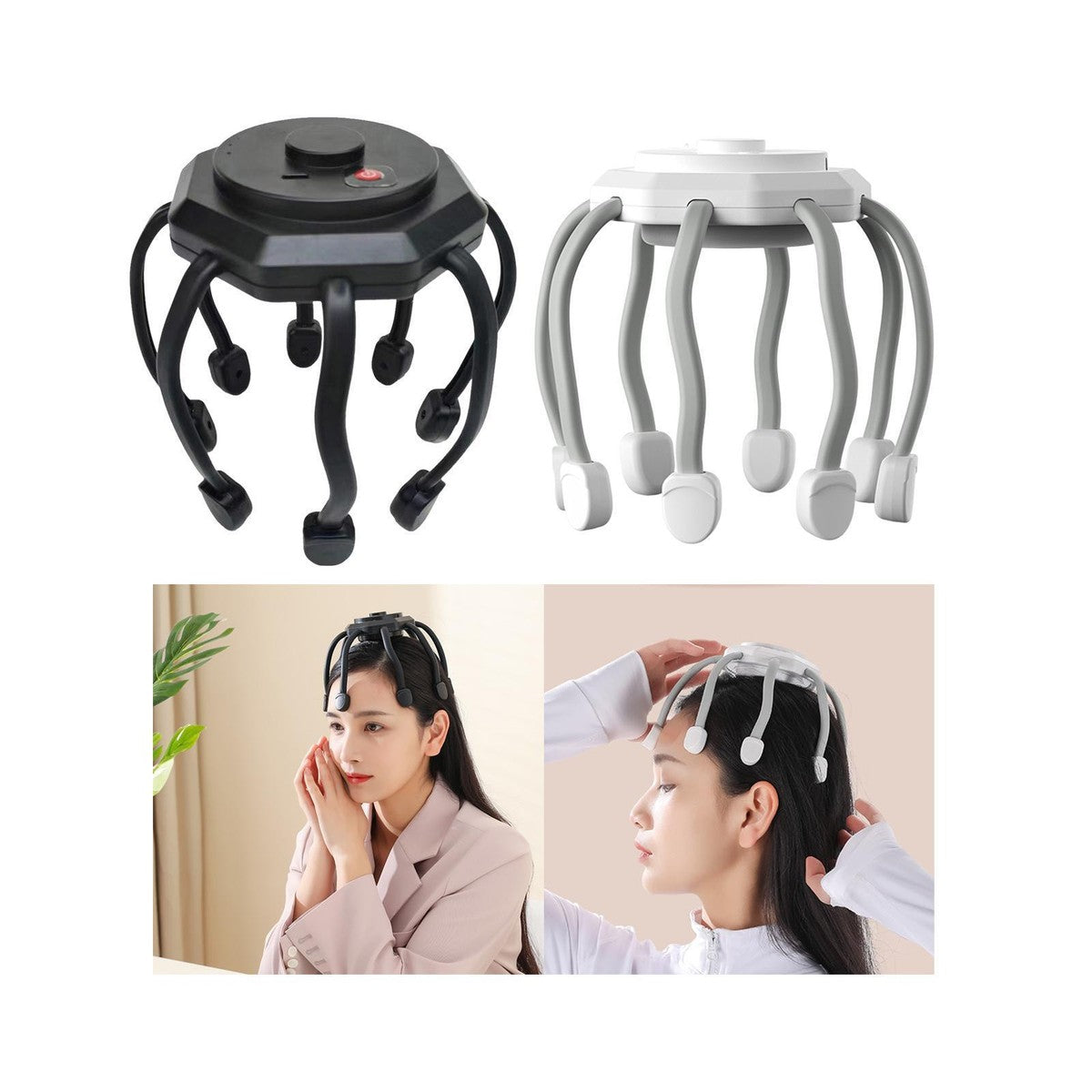 masajeador capilar eléctrico tipo pulpo 🐙💆♀️