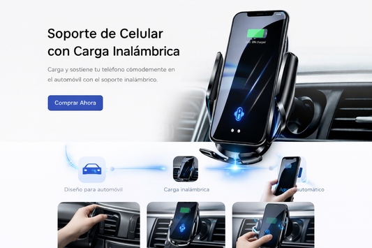 Soporte Para Auto Carga Magnetica Trw12 🚗📱🚗🔥