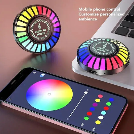 luz led rítmica para coche con difusor🔥🛍️🚗