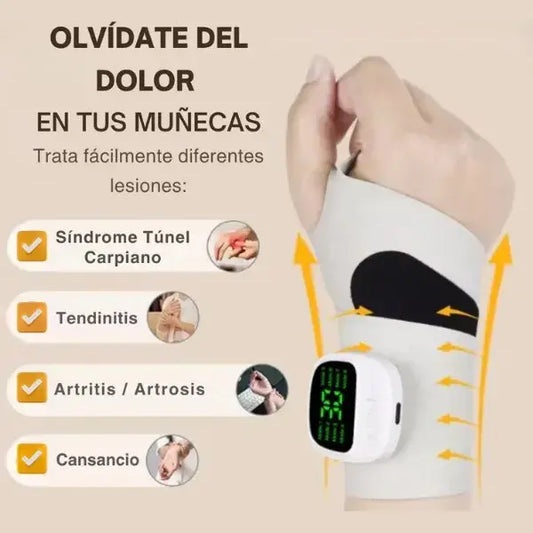Masajeador Inalámbrico para Túnel Carpiano con Terapia EMS 🤲🔥👏