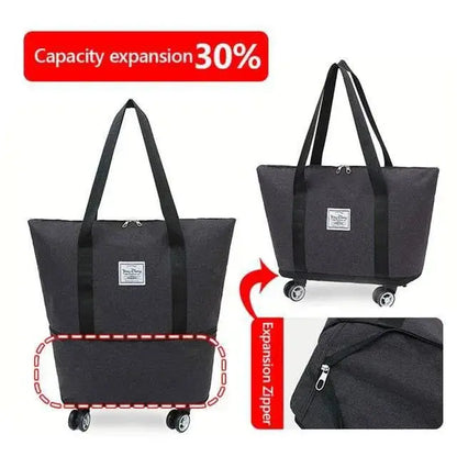 👜✨ Carrito Plegable Multifuncional con Ruedas – Bolso de compras o  de viaje  🚶‍♀️🧳